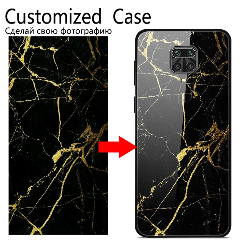 Funda de cristal personalizada para Xiaomi Redmi Note 9 S, 8T, 8 mi 9 SE Lite, 9T, Note 10 Pro, A3, 7, 6, 5, foto de diseño personalizado