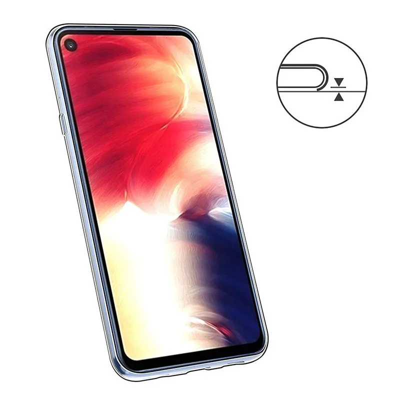 Funda de teléfono transparente para Samsung Galaxy A8S SM-G8870 2019, funda protectora de silicona TPU suave y Flexible GalaxyA8S de 6,4 pulgadas - imagen 4