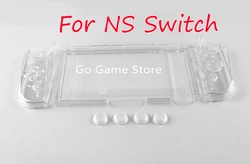 Funda Cristal Nintendo Switch OLED con Grips 4 uds