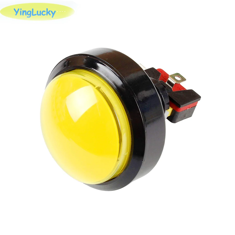 Yinglucky Botones Arcade LED 60 mm cupula grande microinterruptor 12V - imagen 5