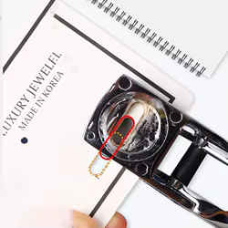 Punzón de un solo orificio ovalado de Metal, alicate de corte de papel de mano para álbum de recortes Y3ND