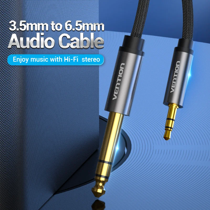 Vention Adaptador de Audio 6,5 mm a 3,5 mm TRS para altavoces - imagen 3