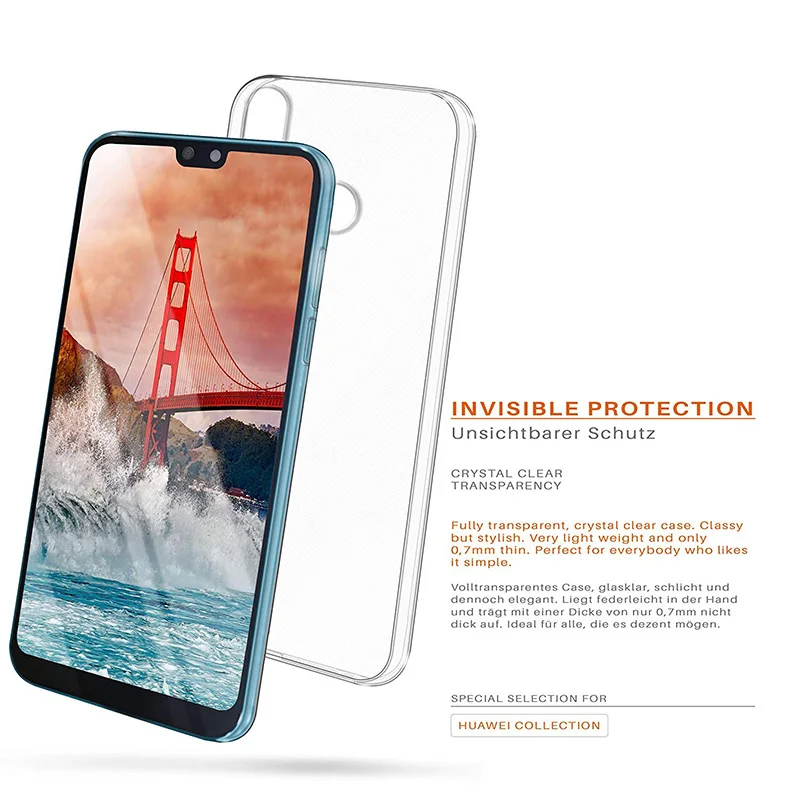 Funda trasera de silicona TPU para Huawei Y9 2019 Funda transparente 360 Funda protectora suave transparente Y92019 Enjoy 9 Enjoy9 Plus Bag - imagen 5