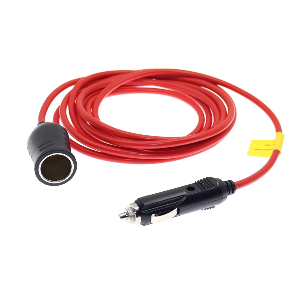 Encendedor de cigarrillos de coche, adaptador de Cable de extensión de enchufe de alimentación de 12V, 24V, 10A, encendedor de cigarrillos de coche fundido, 3m, 12 pies