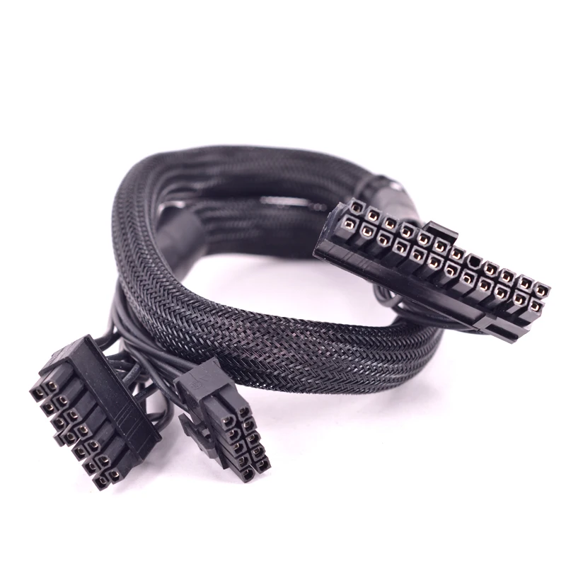 Cable de fuente de alimentación ATX de 14 pines, 10 pines a 24 Pines, tipo 3, 20 + 4 pines, manguito de placa base PSU para Corsair HX1200i, HX1000i, HX850i, HX750i
