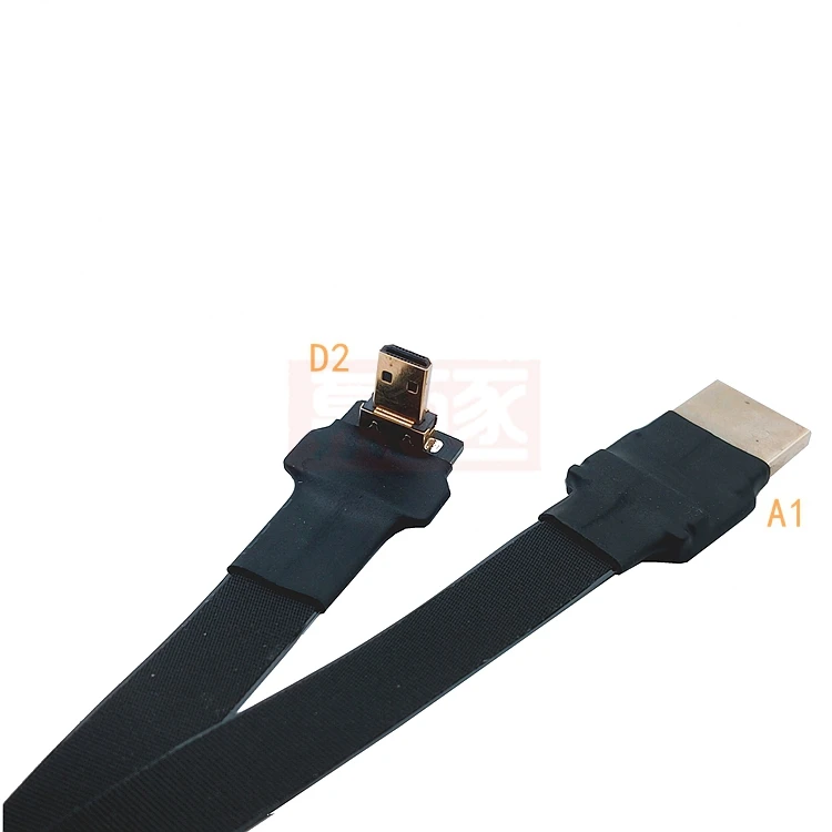 0,05 M-1M FPV HD-kompatibel tipo A M dananlich zu micro HDTV M dananlichen HDTV FPC Flach Kabel Dokument multicóptero Luft fotografie