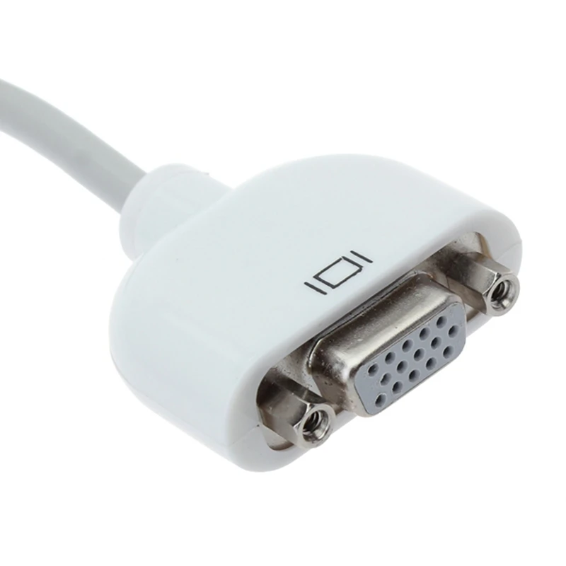 La mejor calidad del adaptador de audio y vídeo madre mini DVI a VGA RGB de 10 cm para Apple Macbook y proyector - imagen 4