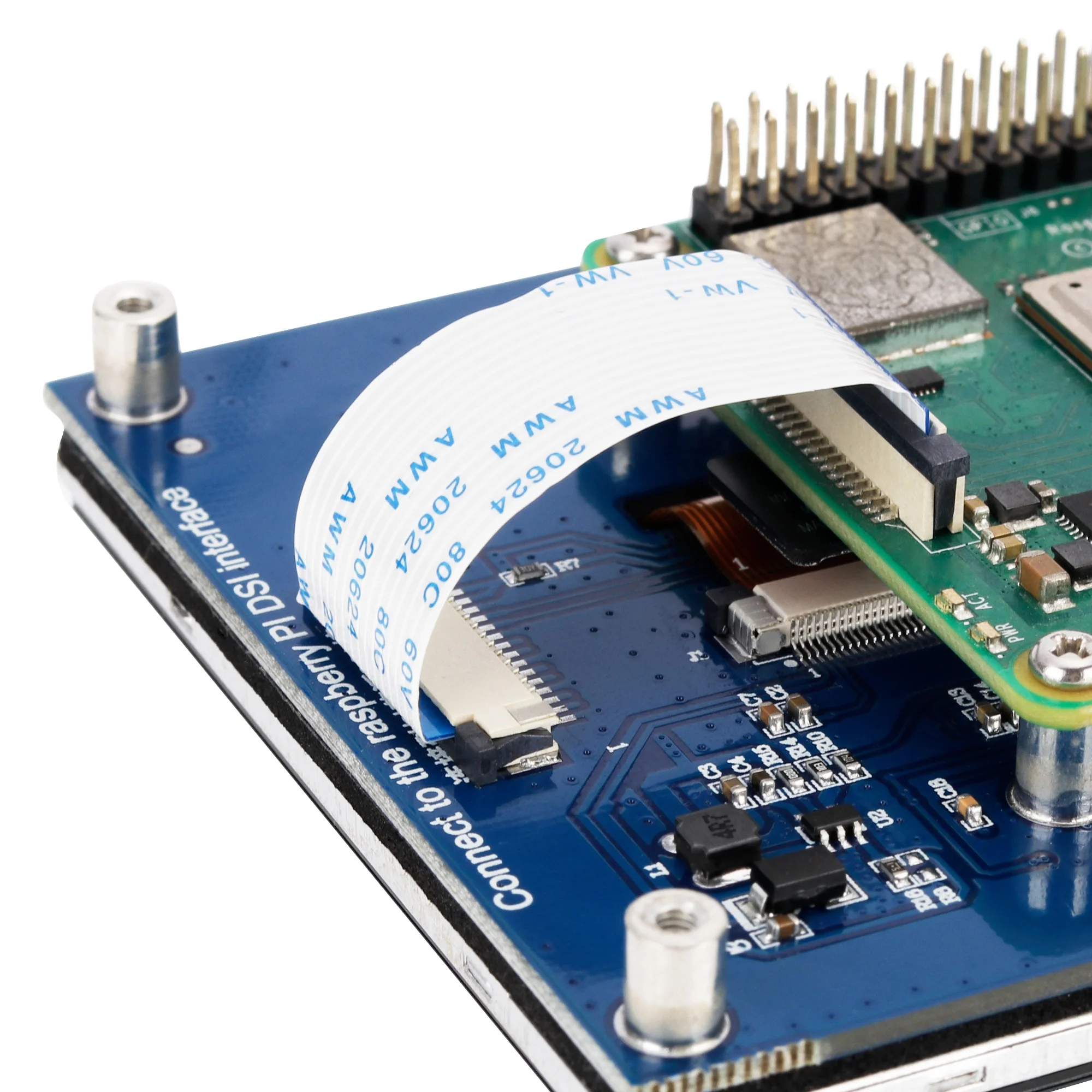 LESOWN-pantalla táctil capacitiva 800x480 IPS, 5 y 7 pulgadas, mini pantalla ancha, DSI, módulo LCD, pantalla secundaria, CPU, monitoreo de temperatura - imagen 2