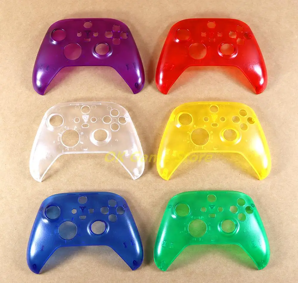 1 carcasa frontal transparente para Xbox Series X S, carcasa superior transparente, placa frontal para controlador de juego xbox s x - imagen 2