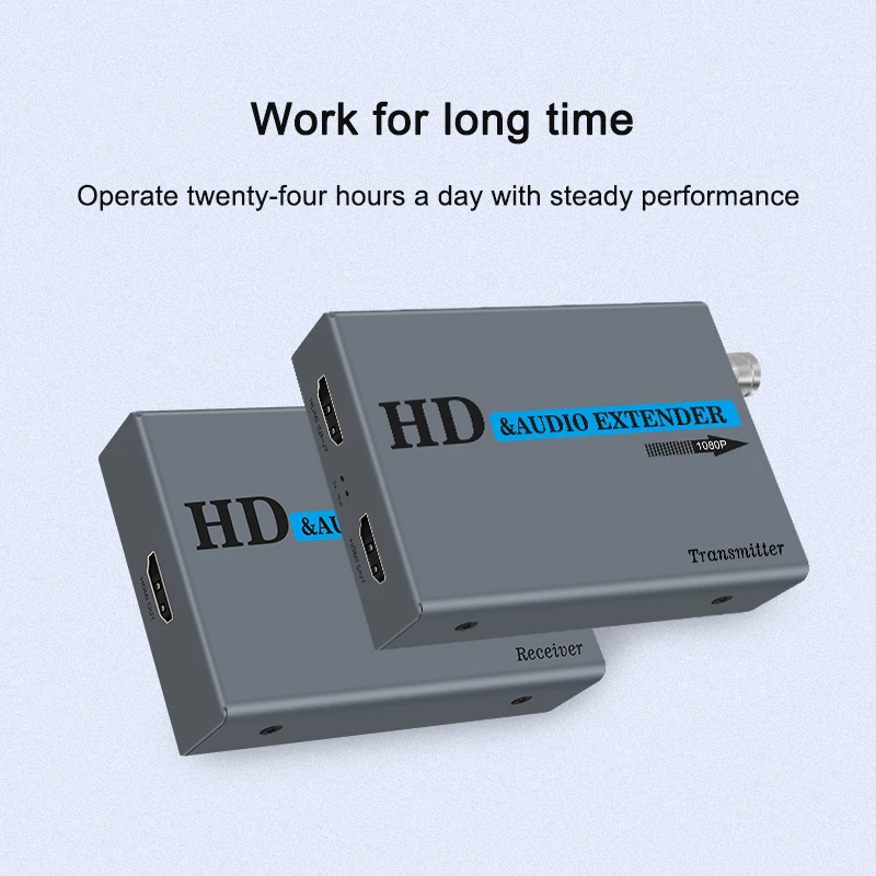 Extensor 720P1080P Cámara coaxil compatible con HDMI Extiende una distancia de transmisión de 500 m con puertos de bucle coaxil compatibles con HDMI - imagen 2