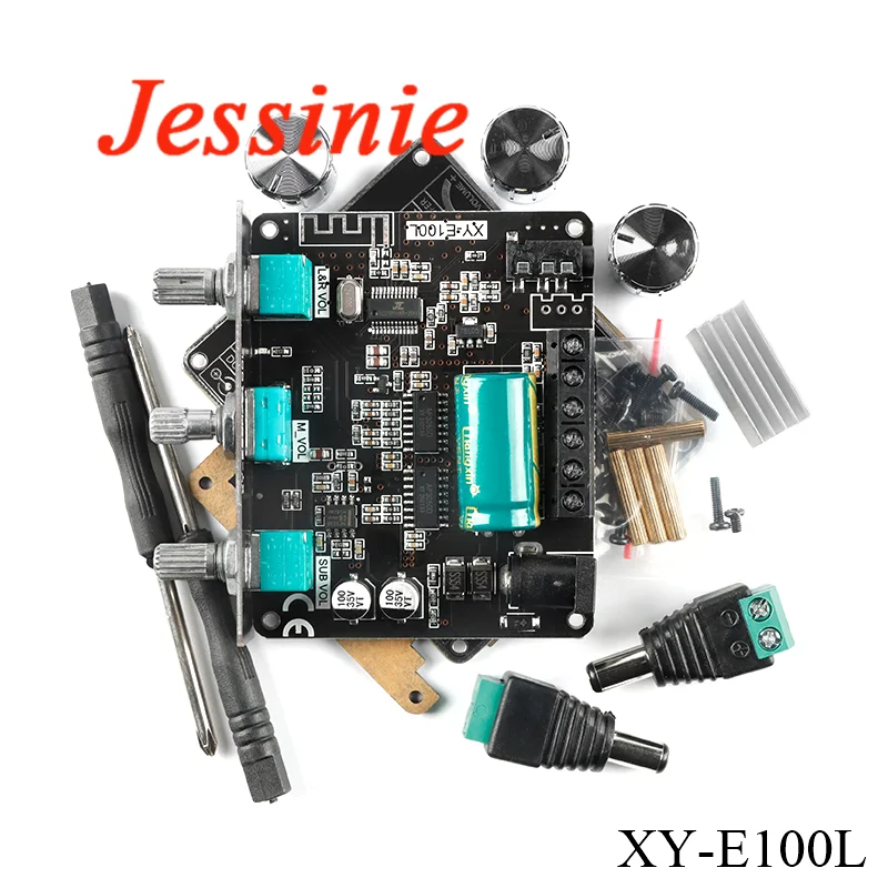 Módulo de placa amplificadora de potencia Digital 2,1 E100L E30H, 5,0 canales, compatible con Bluetooth, amplificador de Subwoofer estéreo de Audio de 15W x 2 + 30W - imagen 5