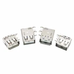 Conector USB 2.0 A Hembra PCB – Montaje Vertical 90°