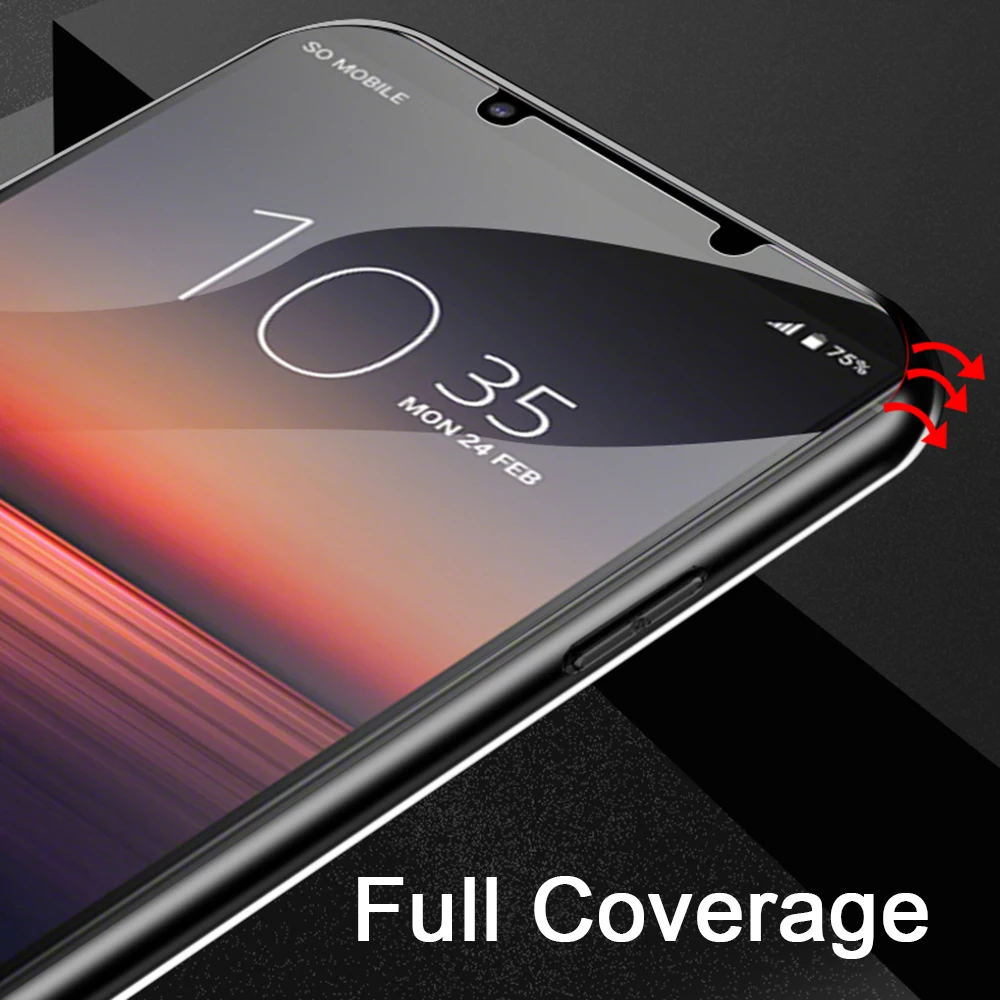 Vidrio Protector completo para Sony Xperia 10 III, Protector de pantalla en Xperia10 Xperia 1 V 5 II 10 IV Xperia1 Xperia5 9H, película templada - imagen 3