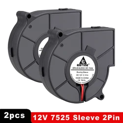 Gdstime Ventilador Centrífugo 12 V 75 x 75 x 25 mm 3200 RPM