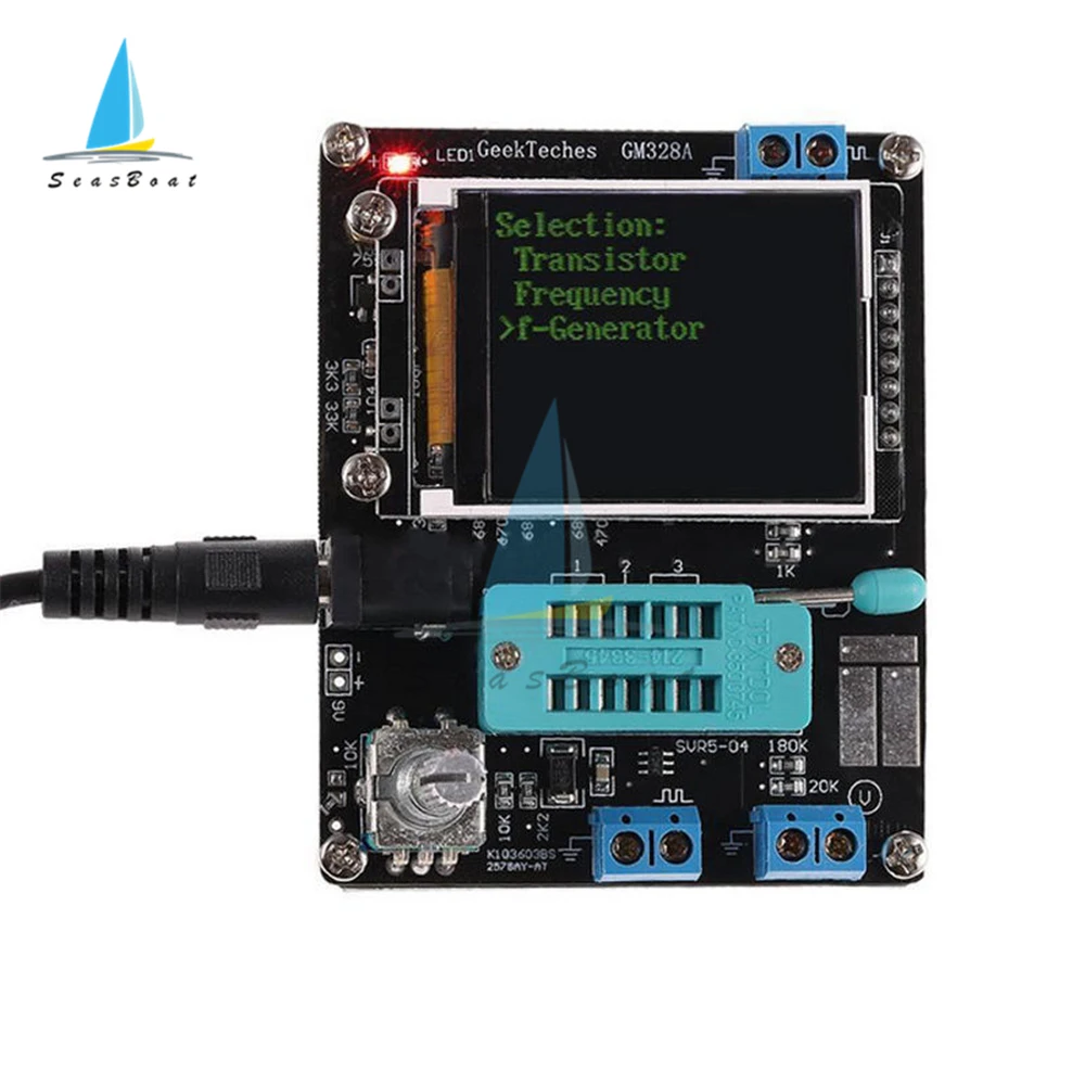 ATMEAG328P GM328A M328 probador de transistores, medidor ESR de capacitancia de diodo LCR, generador de señal de onda cuadrada PWM - imagen 2