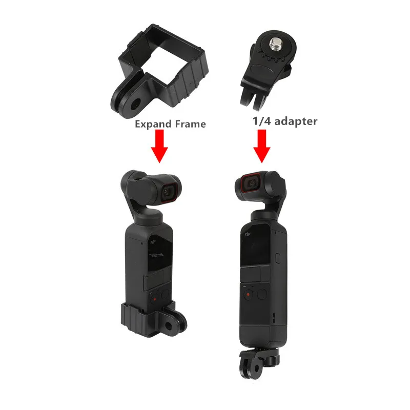 Soporte de fijación de correa de Clip de mochila giratorio de 360 grados, conjunto de bordes de Marco expandido para Gopro DJI Osmo Pocket / Pocket 2 accesorios - imagen 5