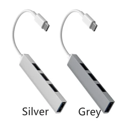 Hub USB-C 4 Puertos 5Gbps - Compatible Xiaomi Lenovo MacBook