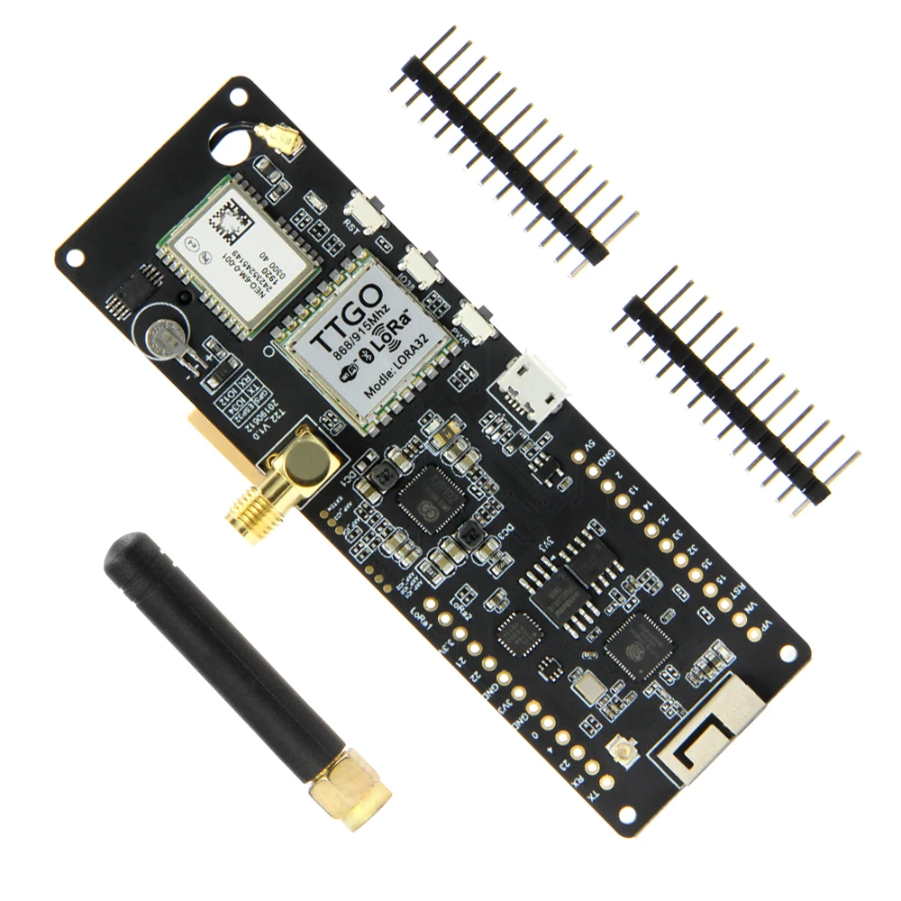T-Beam V1.2 ESP32 LoRa 433mhz 868mhz 915mhz 923Mhz WiFi Bluetooth NEO-6M módulo GPS SX1276 SX1278 18650 soporte de batería con OLED