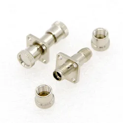 Adaptador SMA905/SMA906 hembra-hembra con brida cuadrada de fibra