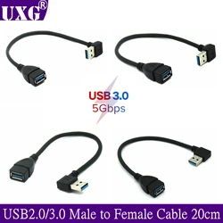 Cable USB 3.0 Angular Macho-Hembra – Extensor 1 Metro