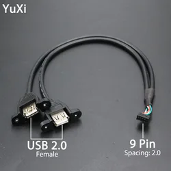 Header USB 2.0 9 Pines para Placa Base