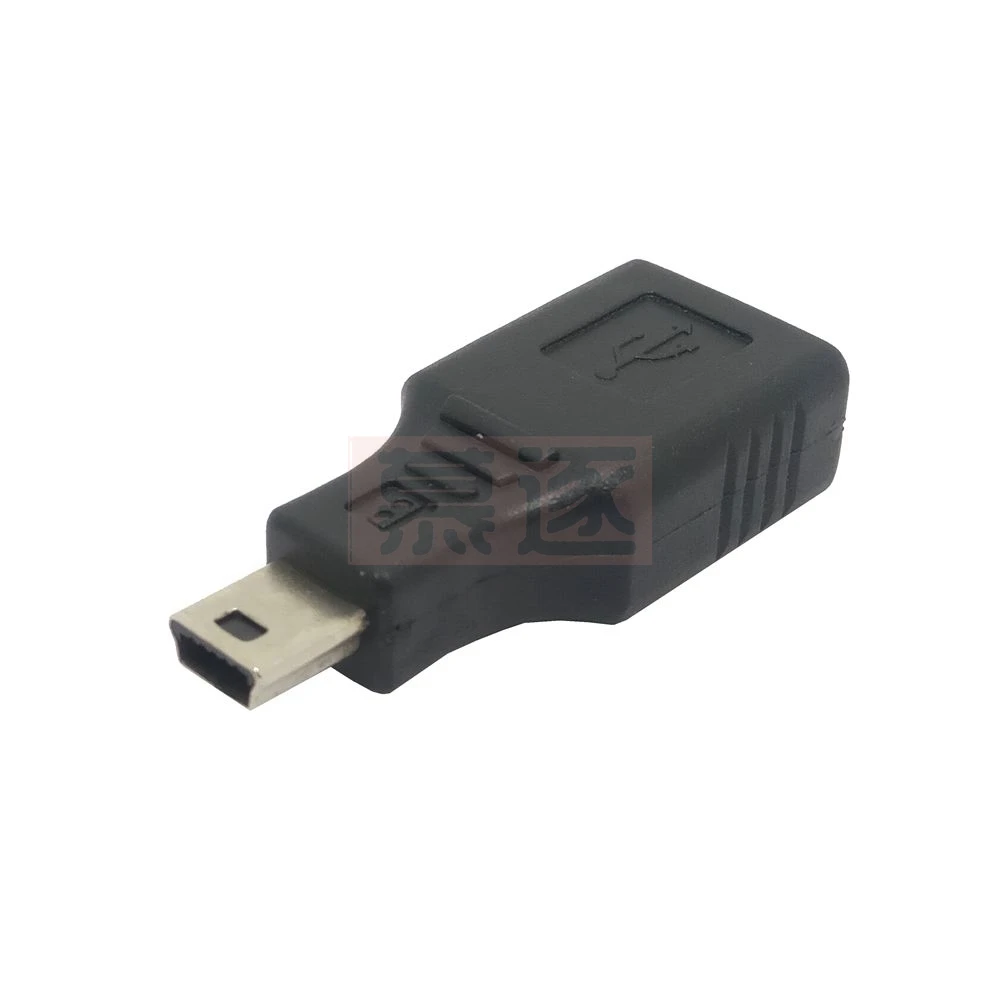 Mini USB 5 pines Morsettinlichen zu USB Weiblich 90 grad Winkel Konverter Stecker sincronización de datos adaptador OTG Dokument Auto MP3 MP4 tabletten mano
