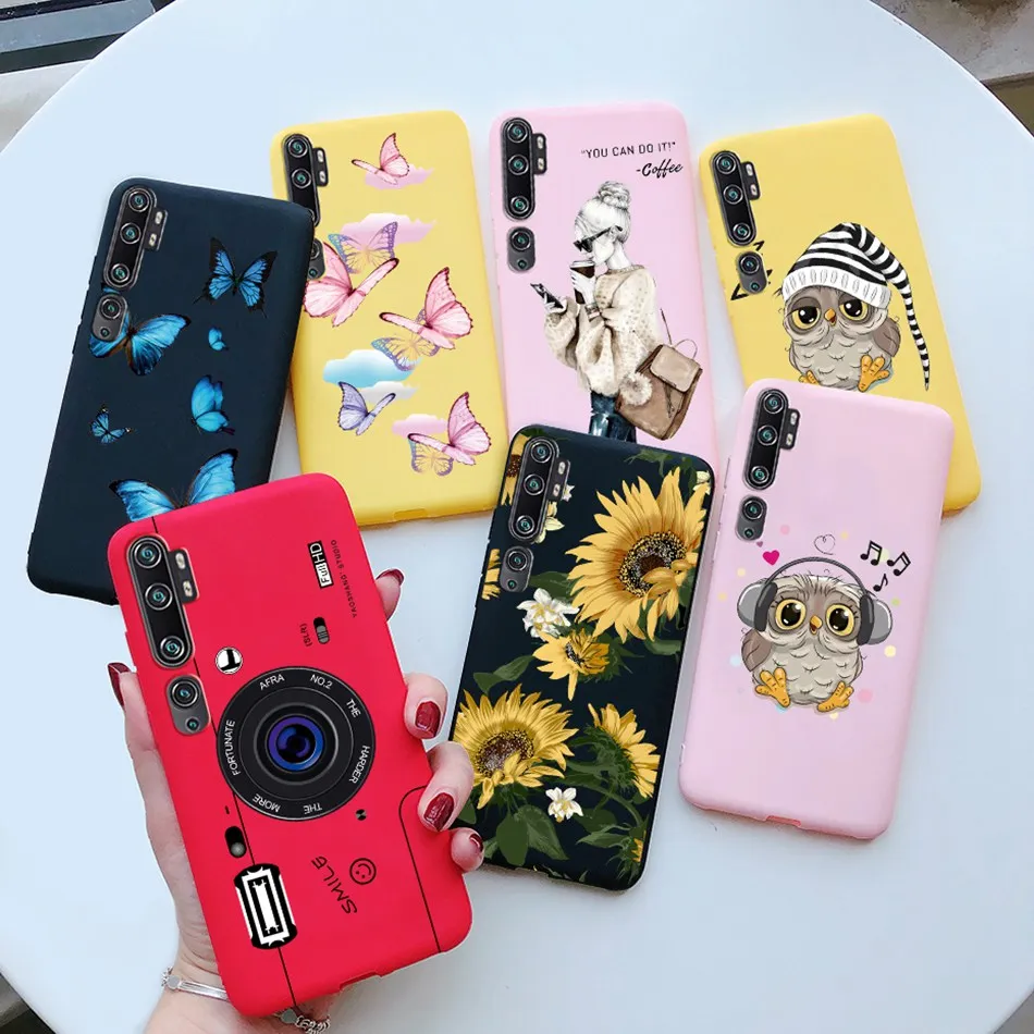 Funda de girasol con forma de corazón de amor para Xiaomi Mi Note 10 Pro, funda trasera de silicona con parachoques para Xiomi Xiaomi Mi Note 10 Note10 Pro - imagen 2