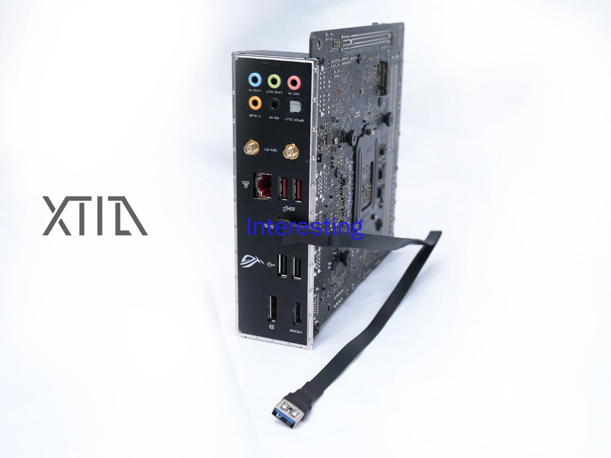 [USB3.0 Elbow Extension Cable] Xproto Series Universal Elbow Extension Cable Top Hidden Line Finishing - imagen 2