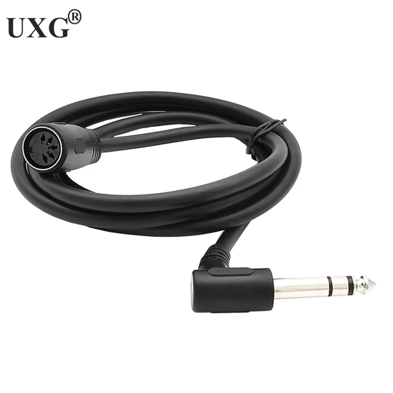 CABLE adaptador de AUDIO para sintetizador, Conector estéreo de 6,35 "a 5 pines, MIDI, DIN, hembra, para piano eléctrico, guitarra MIDI, 1/4mm - imagen 3