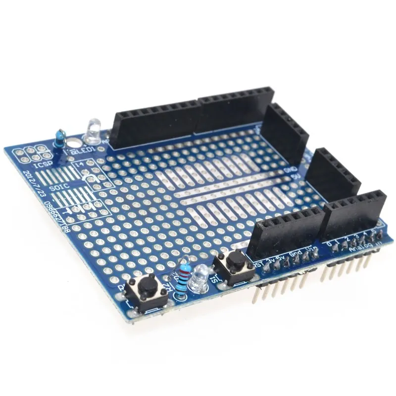 Envío gratis 10 Uds placa de expansión prototipo UNO Proto Shield con mini placa de pruebas de SYB-170 basada para ARDUINO UNO ProtoShield - imagen 5