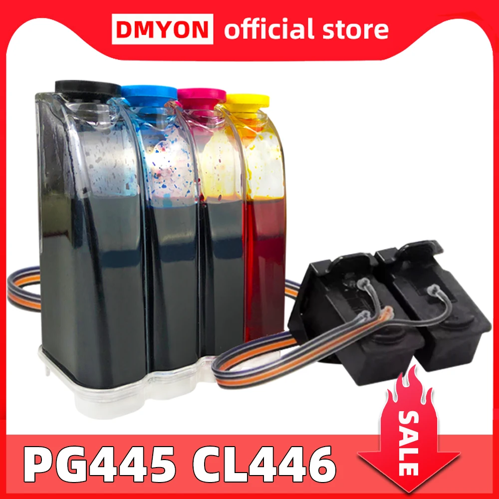 DMYON-cartucho de tinta CISS PG445 CL446, Compatible con Canon PIXMA TR4540, IP2840, MX494, TS204, TS304, 3140 MG, 2440, 2540, 2940, 2942, 2944 - imagen 2