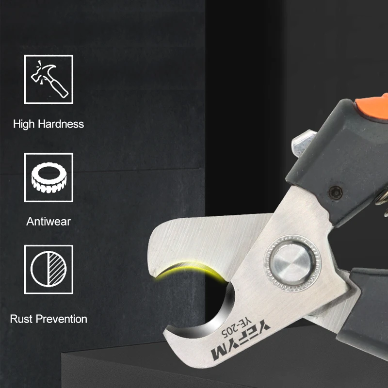 SD-205/205B alicates peladores de corte de nivel industrial capacidad de corte 24mm2/38mm2 diámetro 10mm/16mm 5CR13 herramientas de acero - imagen 3
