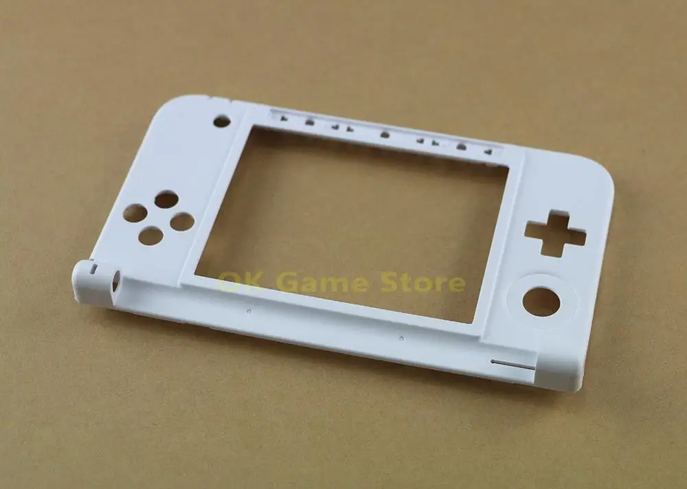 50 unids/lote marco de plástico medio de repuesto para 3DS XL 3DS LL carcasa para 3dsxl 3dsll funda negra blanca - imagen 4