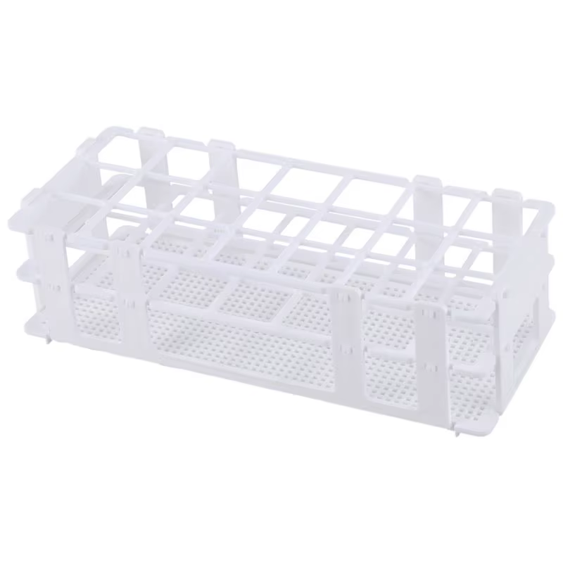Rack Organizador Tubos Ensayo 30mm – 21 Huecos Blanco - imagen 2