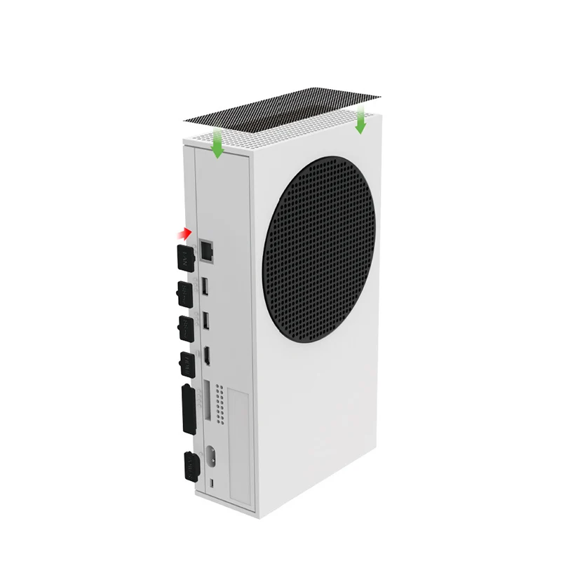 Funda 11 en 1 a prueba de polvo, Kits de paquete de tapón de malla para consola de juegos Xbox Series S X, cubierta de prevención de silicona, Kit a prueba de polvo - imagen 2
