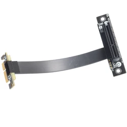 Cable Elevador PCIe 4x Dual 90 Grados Extensor para Tarjeta Vertical