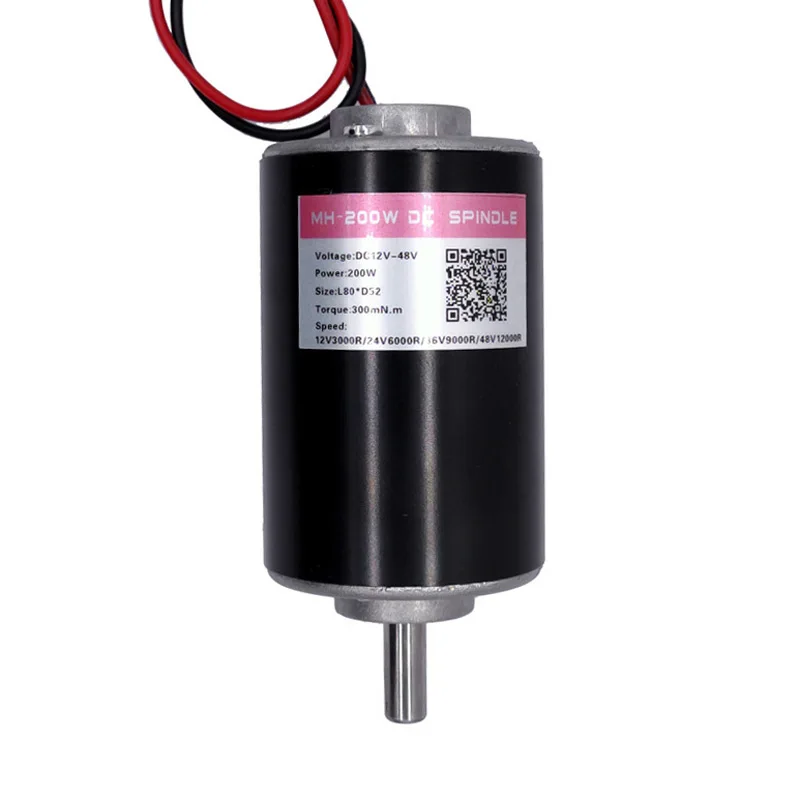 Detalle del motor de husillo CNC 200W con pinzas ER11