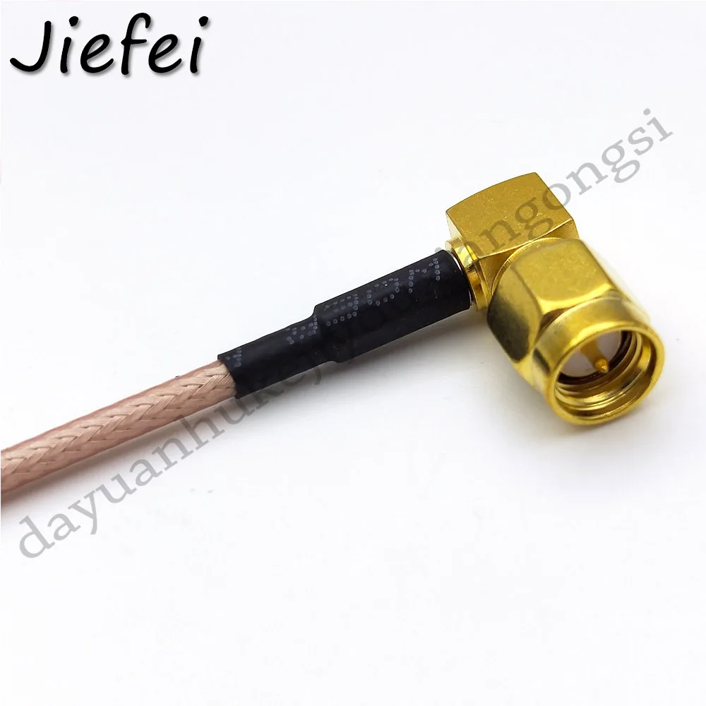 Cable macho de 90 grados a macho, cable macho de 15cm, 20cm, 30cm, 50cm, 1 pieza, adaptador RG316 - imagen 3