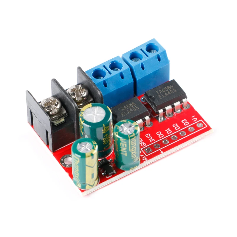 Módulo de accionamiento de Motor de CC Dual 5A, doble puente H, L298N, PWM, Control remoto, voltaje, placa de regulación de velocidad inversa, ZK-5AD, 3V-14V - imagen 2