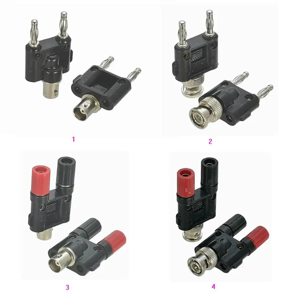 Adaptador BNC a Banana Macho-Hembra RF Coaxial Alta Calidad