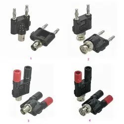 Adaptador BNC a Banana Macho-Hembra RF Coaxial Alta Calidad