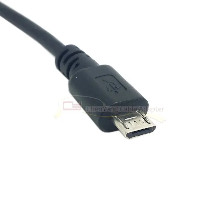 Cable micro USB de 5 pines macho a USB B hembra tipo montaje en panel 30 cm 50 cm con tornillos - imagen 4