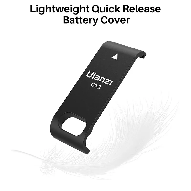 Ulanzi-cubierta de batería de plástico para Gopro Hero 9, 10, 11, puerto de carga tipo C, tapa de batería extraíble, accesorios para Gopro, G9-3 - imagen 2