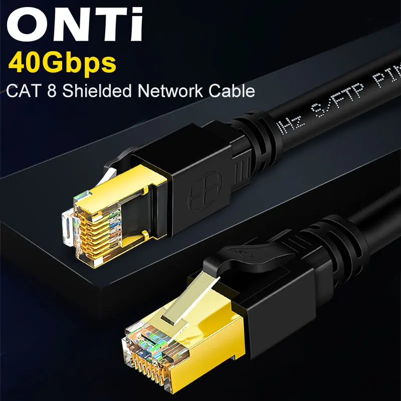 Cable Ethernet ONTi CAT8 40Gbps S/FTP 2000MHz - Consolas, Smart TV, PC - imagen 2