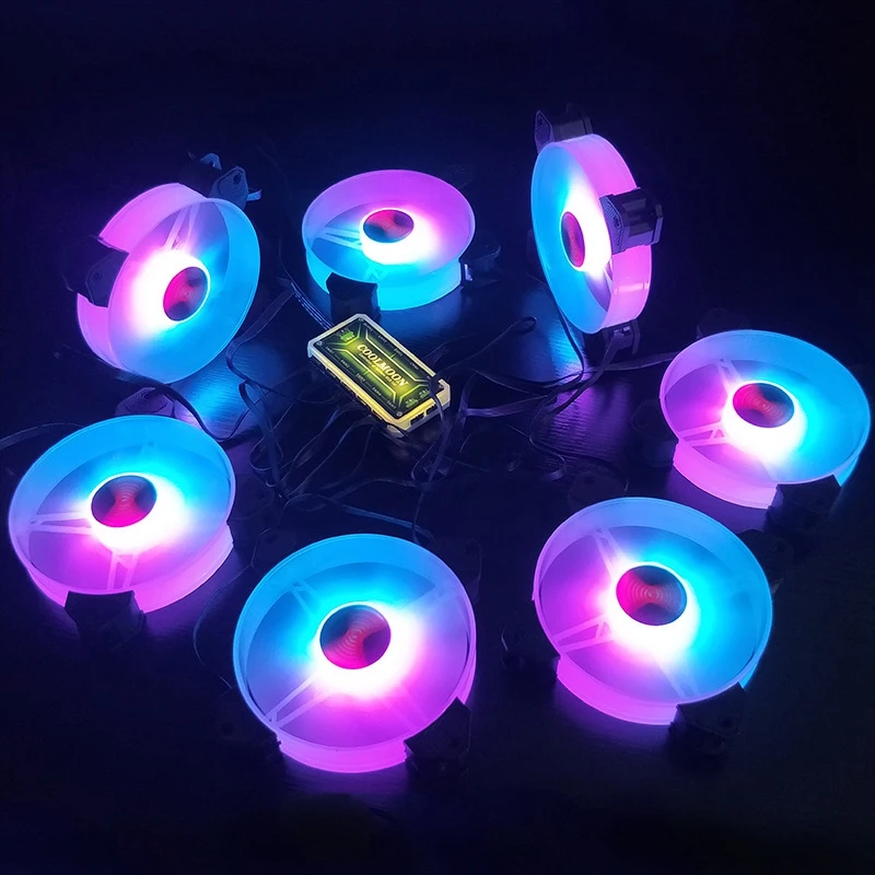 Coolmoon Ventilador RGB 120mm – Refrigeración Silenciosa PC - imagen 2