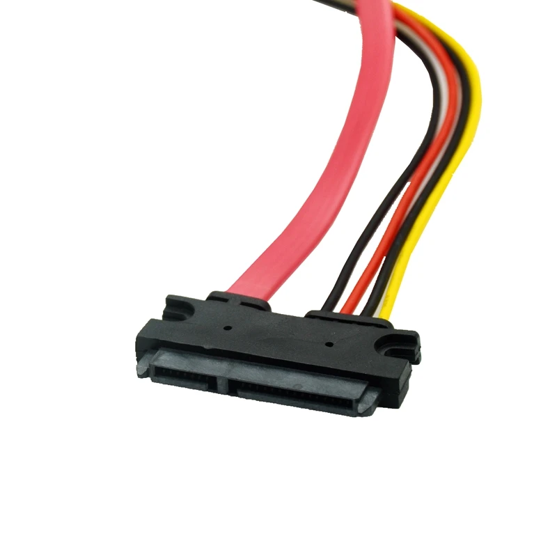 El más nuevo Cable SATA Combo de 30cm de alimentación de 15 pines y Cable de datos de 7 pines Cable Molex a Serial ATA de 4 pines Cable adaptador de corriente Molex a Sata - imagen 3