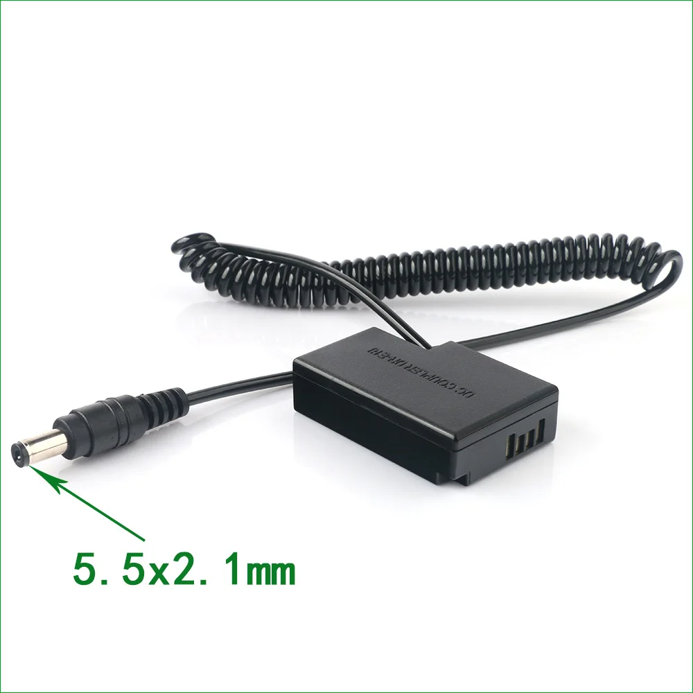 Conector de alimentación de acoplador de CC de 5,5x2,1 a DR-E18, batería ficticia LPE17 para Canon EOS Kiss X8i X9 X9i X10 Rebel SL2 SL3 T6i T6s T7i T8i - imagen 2