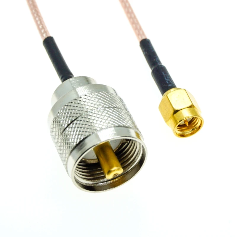 RG316 SMA macho a UHF PL259 enchufe macho PL-259 conector de engarzado de 50 Ohm lote extensión Coaxial RF Cable Coaxial puente coleta - imagen 5