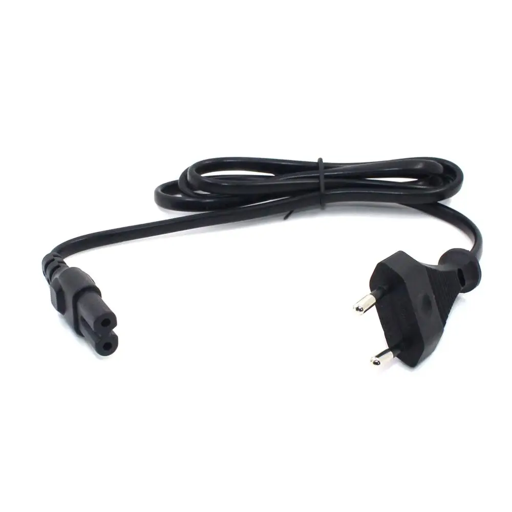 Cable de alimentación de CA Universal, 1m, 3,3 pies, estándar de la UE a la figura 8 C7, enchufe de 2 pines, Cable de plomo, 2x0,75mm, nuevo - imagen 2