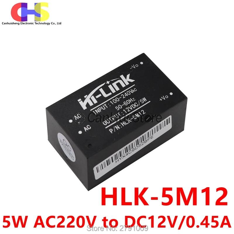 MINI interruptor de aislamiento inteligente para el hogar, módulo de fuente de alimentación, 5W, HLK-5M12, 09/24 V a 220V/5V/9V/12V/24V, AC-DC, 5M03/05/3,3 - imagen 5